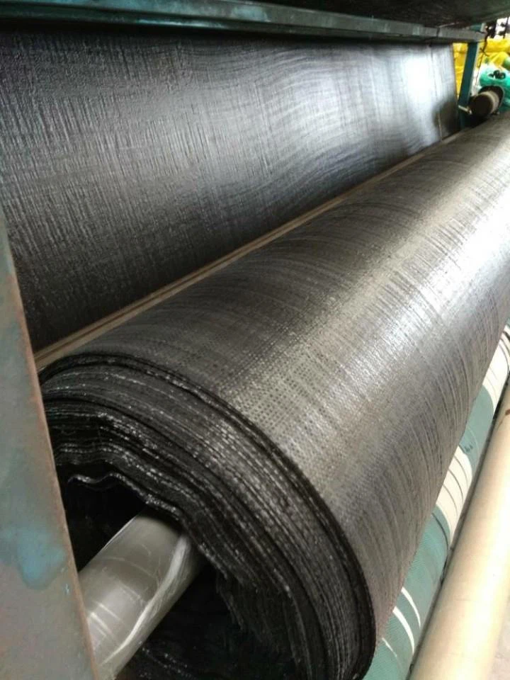 Green Color 100g Woven Grass Control Geotextile
